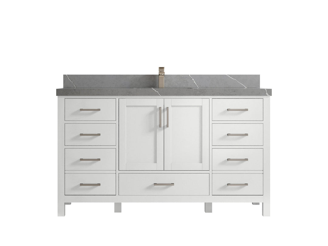 Malibu 60 in. W x 22 in. D Single Sink Bathroom Vanity - Willow Bath and Vanity
