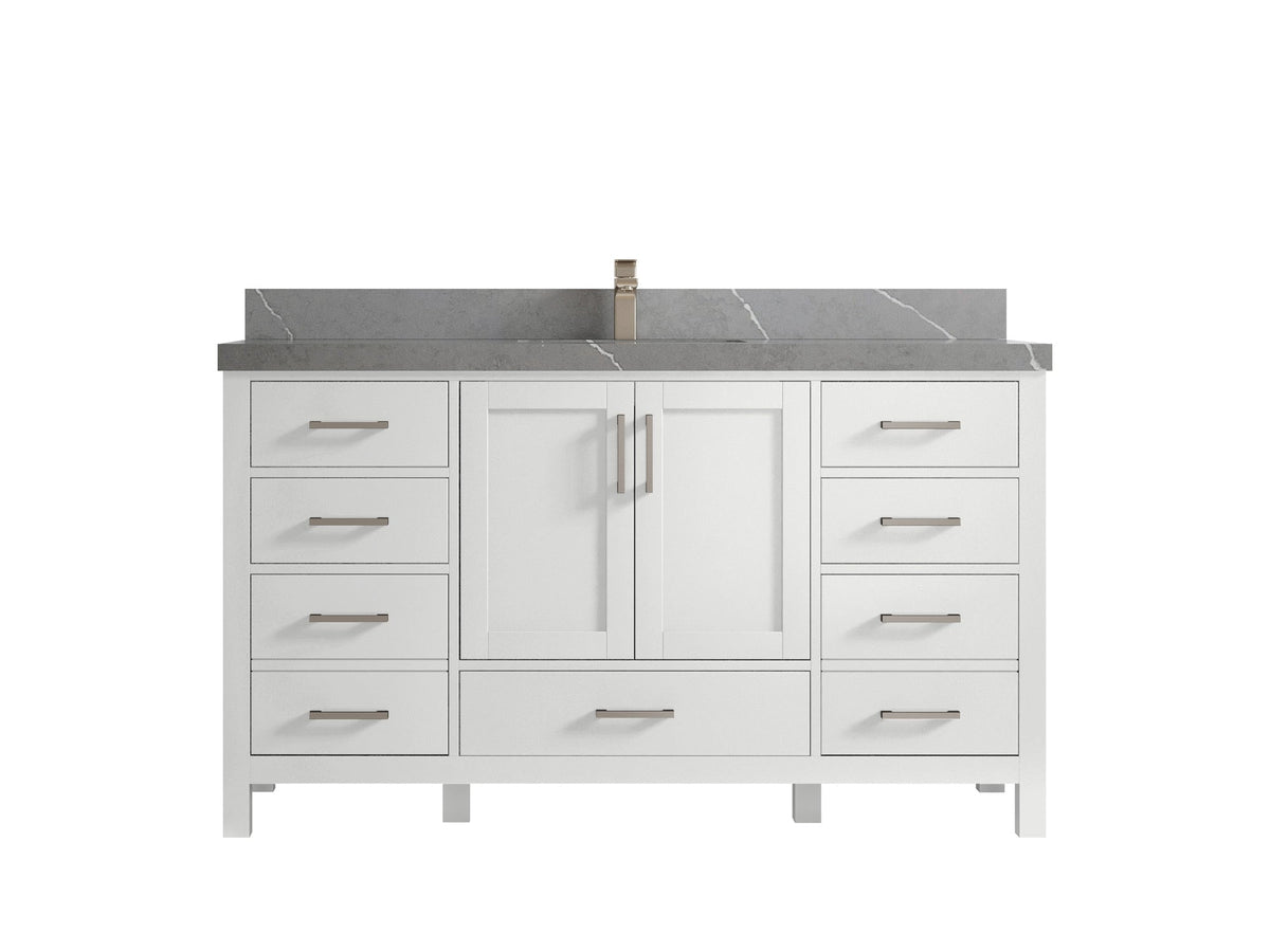 Malibu 60 in. W x 22 in. D Single Sink Bathroom Vanity - Willow Bath and Vanity