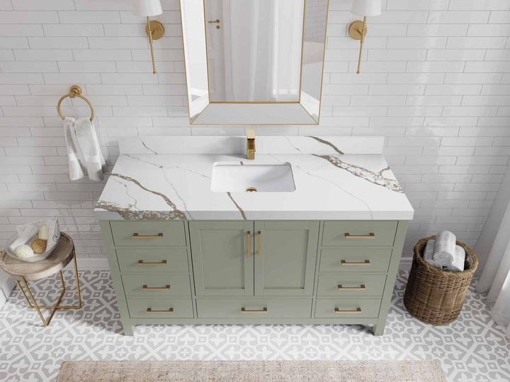 Malibu 60 in. W x 22 in. D Single Sink Bathroom Vanity - photo 23