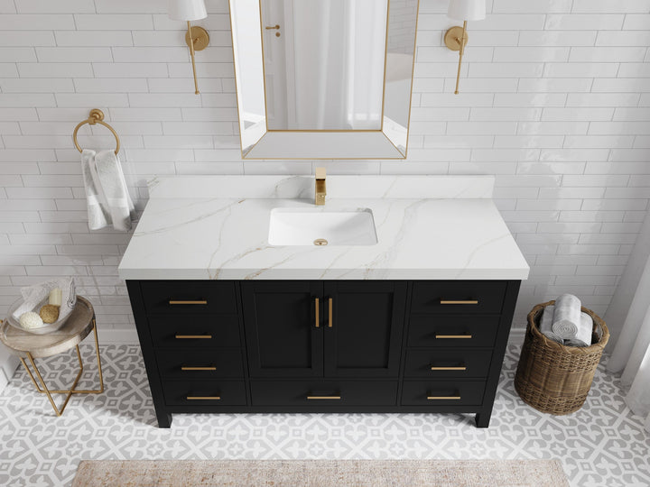 Malibu 60 in. W x 22 in. D Single Sink Bathroom Vanity - photo 20