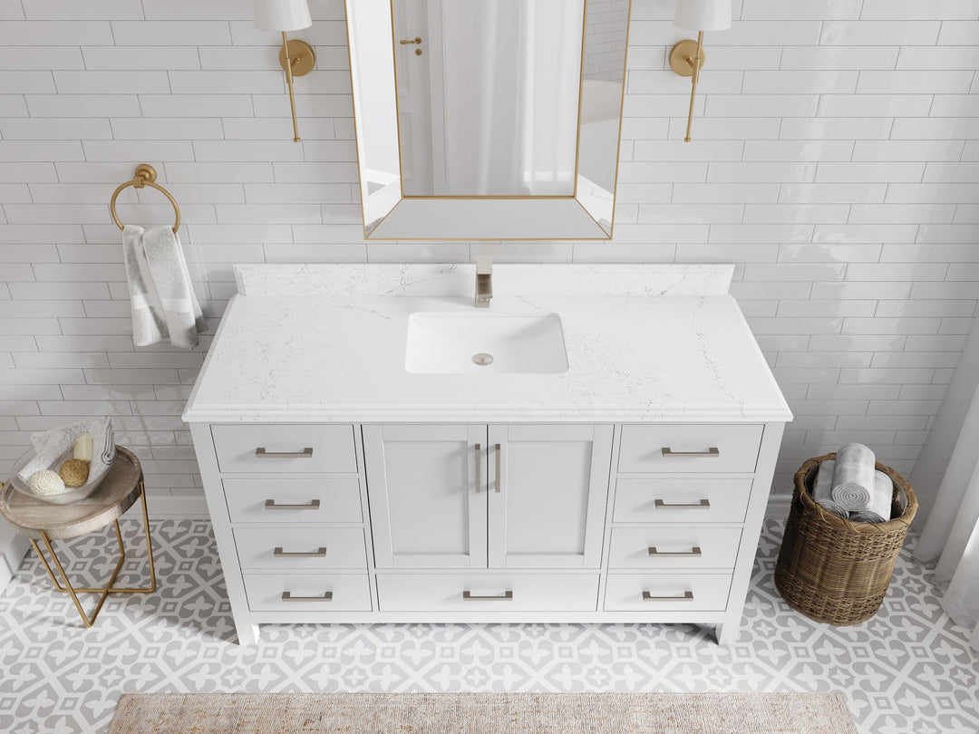 Malibu 60 in. W x 22 in. D Single Sink Bathroom Vanity - Willow Bath and Vanity