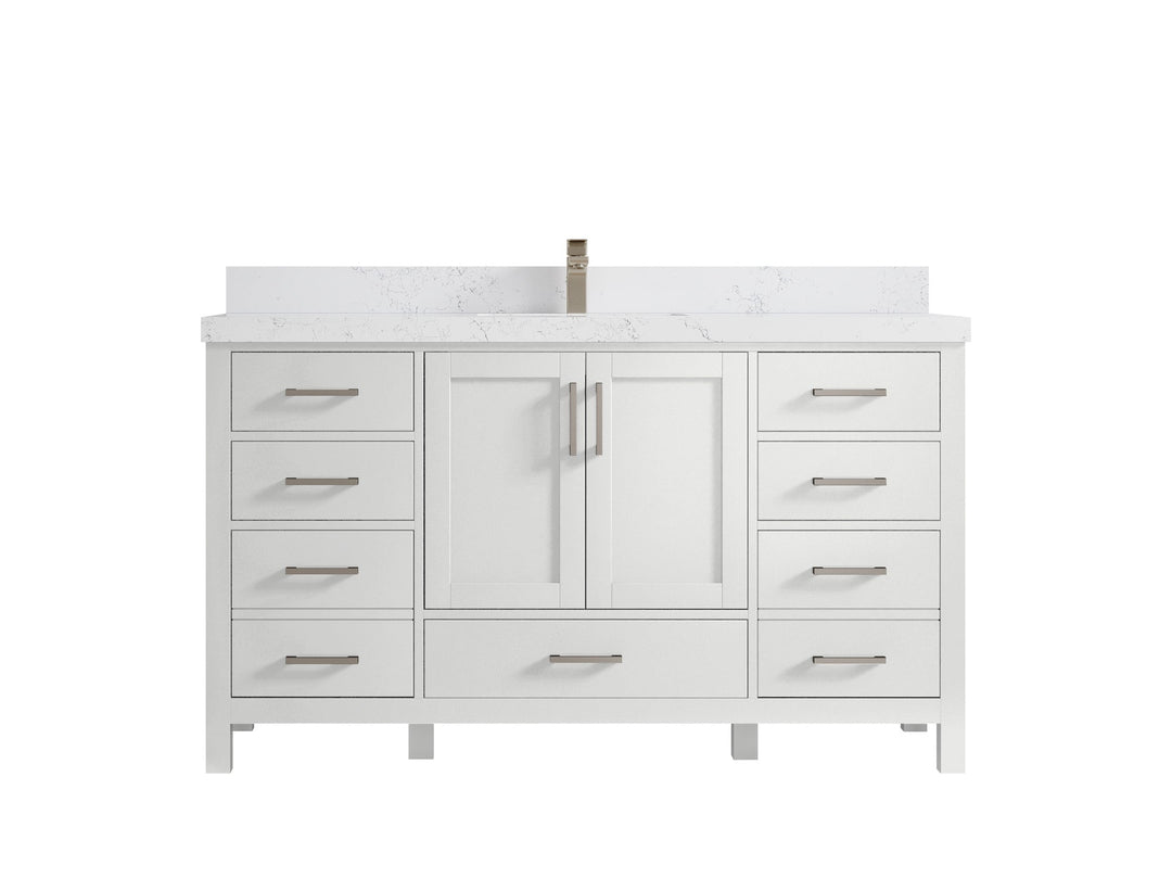 Malibu 60 in. W x 22 in. D Single Sink Bathroom Vanity - Willow Bath and Vanity