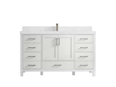 Malibu 60 in. W x 22 in. D Single Sink Bathroom Vanity - Willow Bath and Vanity