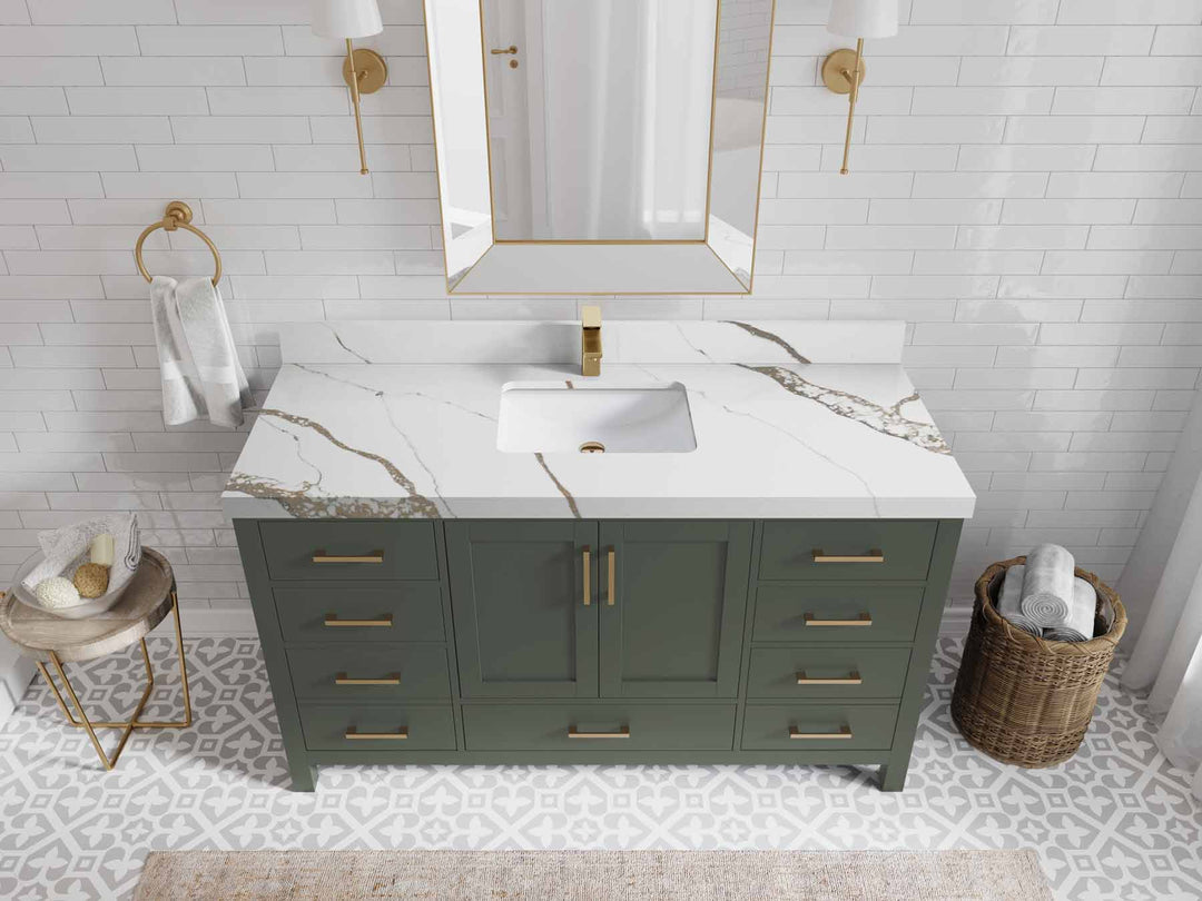 Malibu 60 in. W x 22 in. D Single Sink Bathroom Vanity - Willow Bath and Vanity