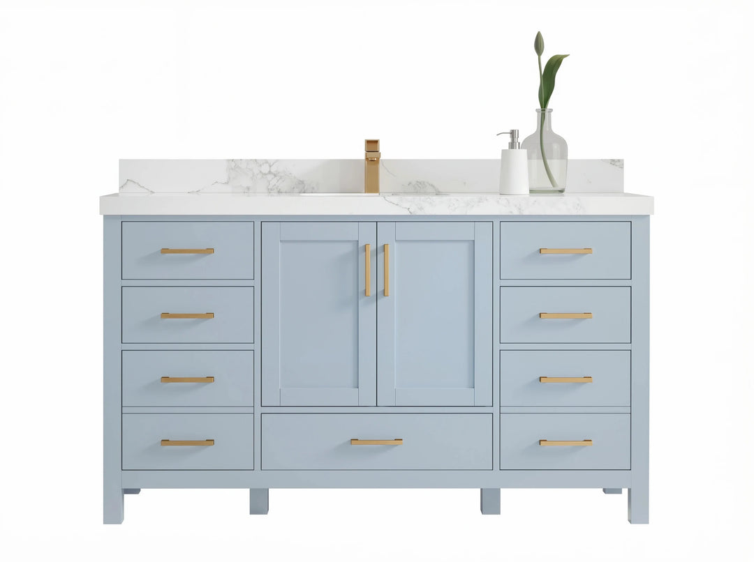 Blue Bathroom Vanity - photo 2