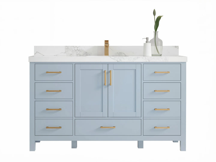Malibu 60 in. W x 22 in. D Single Sink Bathroom Vanity - photo 1