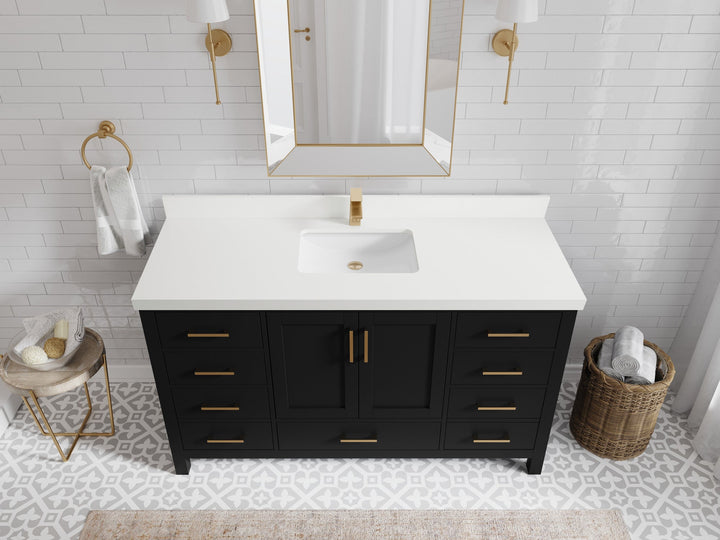Malibu 60 in. W x 22 in. D Single Sink Bathroom Vanity - photo 44