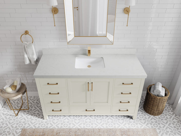 Malibu 60 in. W x 22 in. D Single Sink Bathroom Vanity - photo 12