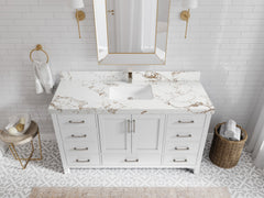 Malibu 60 in. W x 22 in. D Single Sink Bathroom Vanity - photo 34