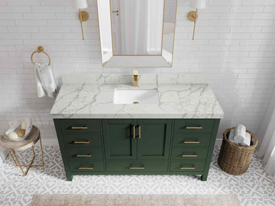 Malibu 60 in. W x 22 in. D Single Sink Bathroom Vanity - Willow Bath and Vanity