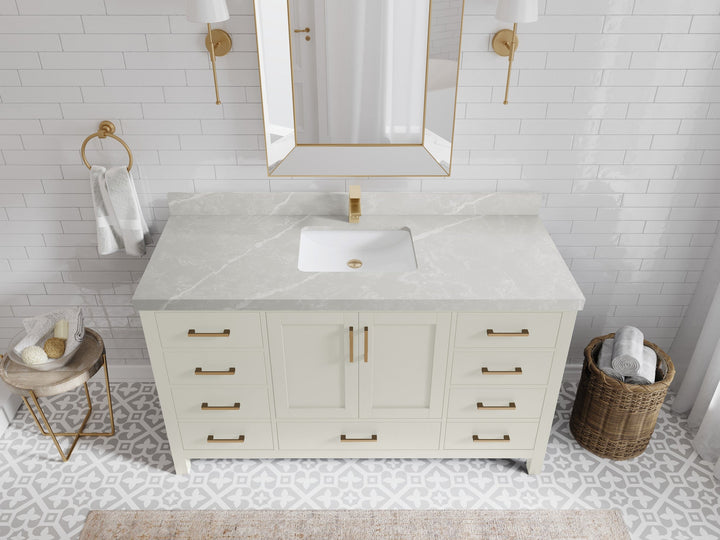 Malibu 60 in. W x 22 in. D Single Sink Bathroom Vanity - photo 30