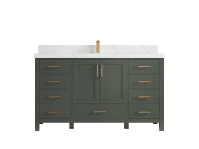Malibu 60 in. W x 22 in. D Single Sink Bathroom Vanity - Willow Bath and Vanity
