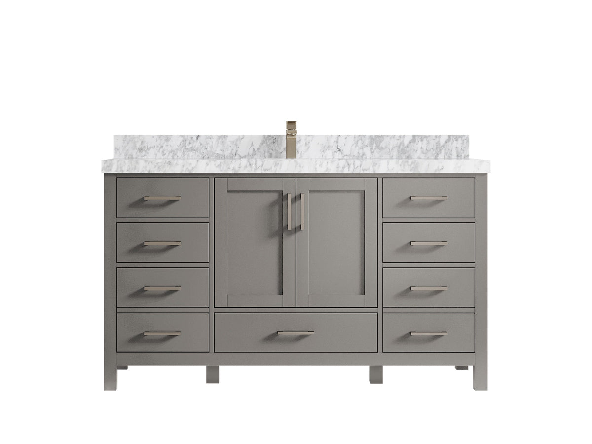 Malibu 60 in. W x 22 in. D Single Sink Bathroom Vanity - Willow Bath and Vanity