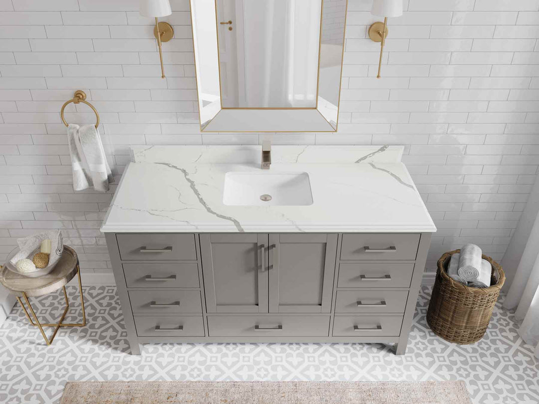 Malibu 60 in. W x 22 in. D Single Sink Bathroom Vanity - Willow Bath and Vanity