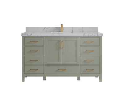 Malibu 60 in. W x 22 in. D Single Sink Bathroom Vanity - Willow Bath and Vanity