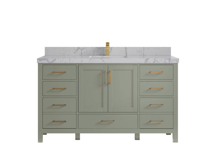 Malibu 60 in. W x 22 in. D Single Sink Bathroom Vanity - photo 40
