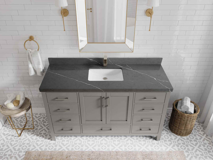 Malibu 60 in. W x 22 in. D Single Sink Bathroom Vanity - photo 34