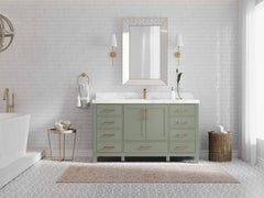 Malibu 60 in. W x 22 in. D Single Sink Bathroom Vanity - photo 4