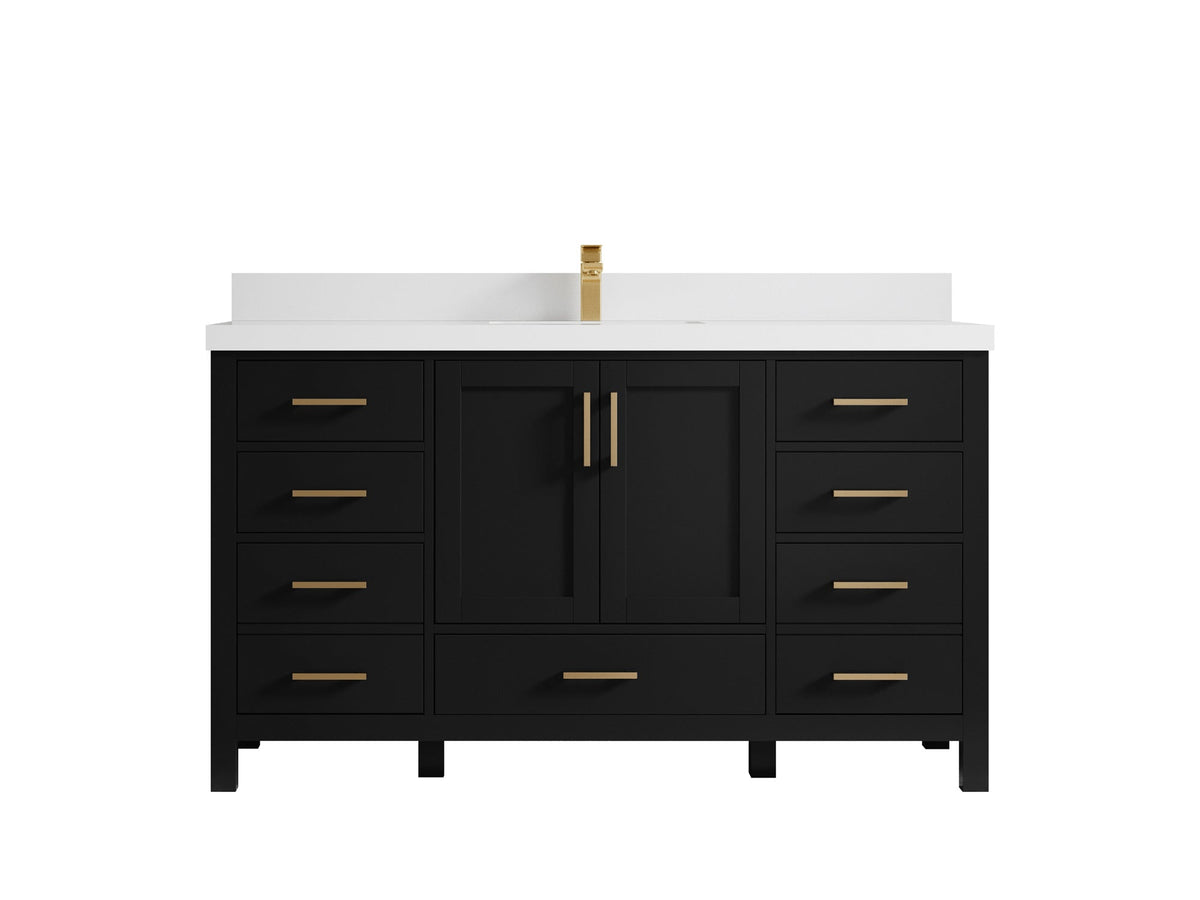 Malibu 60 in. W x 22 in. D Single Sink Bathroom Vanity - Willow Bath and Vanity