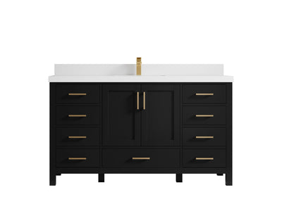 Malibu 60 in. W x 22 in. D Single Sink Bathroom Vanity - Willow Bath and Vanity