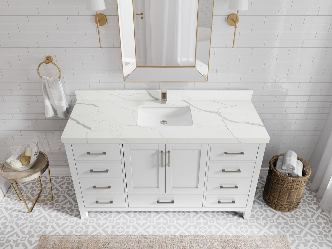 Malibu 60 in. W x 22 in. D Single Sink Bathroom Vanity - Willow Bath and Vanity