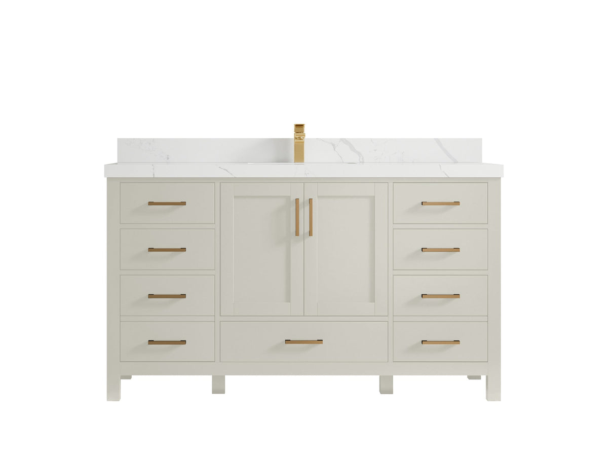 Malibu 60 in. W x 22 in. D Single Sink Bathroom Vanity - Willow Bath and Vanity