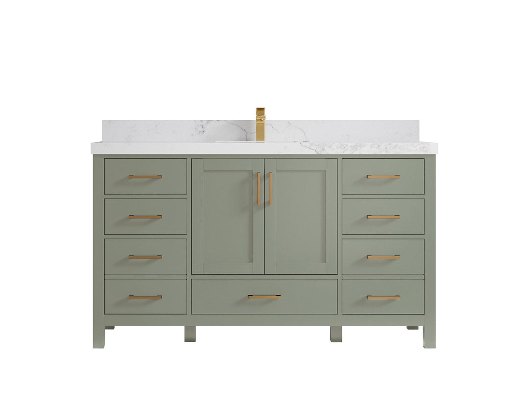 Malibu 60 in. W x 22 in. D Single Sink Bathroom Vanity - Willow Bath and Vanity