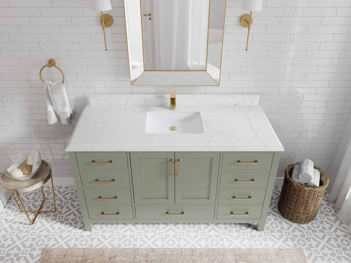 Malibu 60 in. W x 22 in. D Single Sink Bathroom Vanity - photo 27