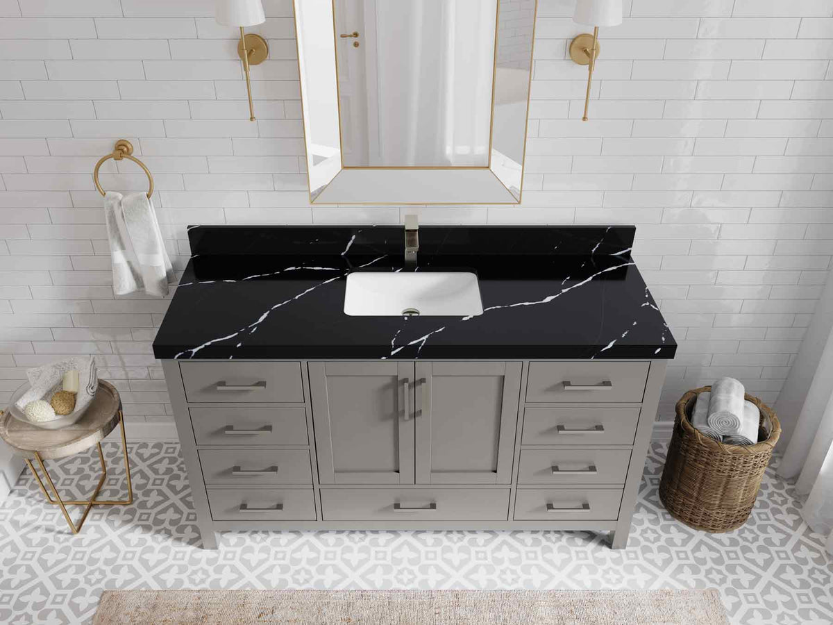 Malibu 60 in. W x 22 in. D Single Sink Bathroom Vanity - Willow Bath and Vanity