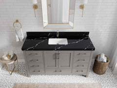 Malibu 60 in. W x 22 in. D Single Sink Bathroom Vanity - photo 8
