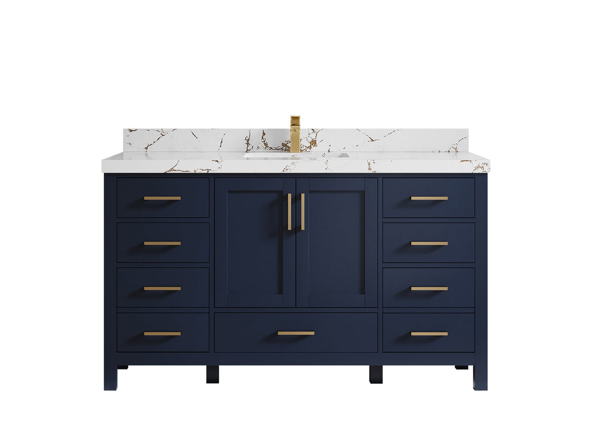 Malibu 60 in. W x 22 in. D Single Sink Bathroom Vanity - Willow Bath and Vanity