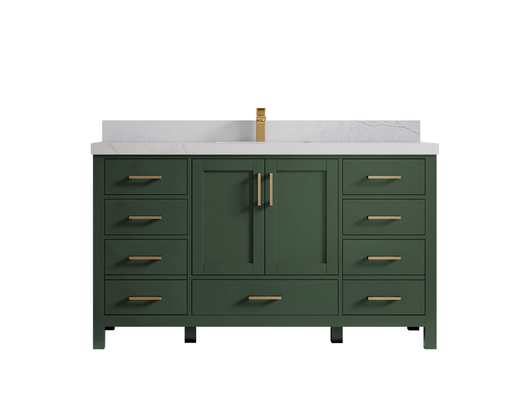 Malibu 60 in. W x 22 in. D Single Sink Bathroom Vanity - Willow Bath and Vanity
