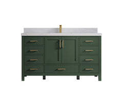 Malibu 60 in. W x 22 in. D Single Sink Bathroom Vanity - photo 1