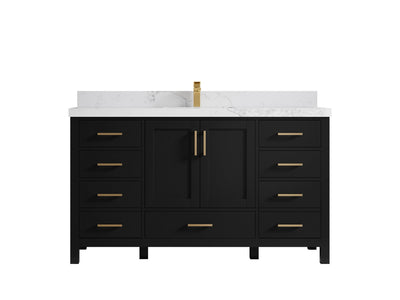 Malibu 60 in. W x 22 in. D Single Sink Bathroom Vanity - Willow Bath and Vanity