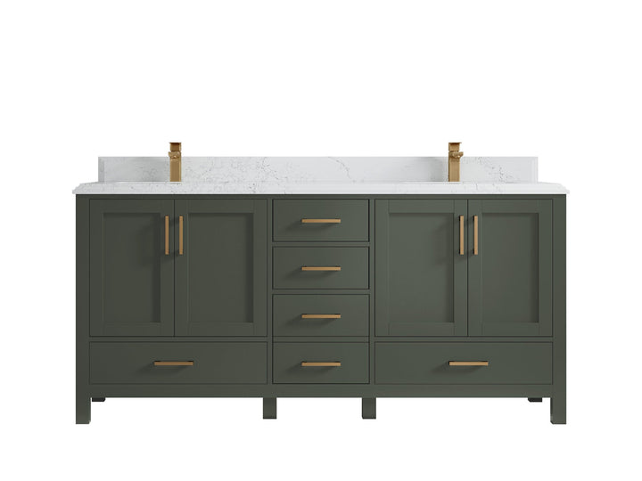 Malibu 72 in. W x 22 in. D Double Sink Bathroom Vanity - photo 26