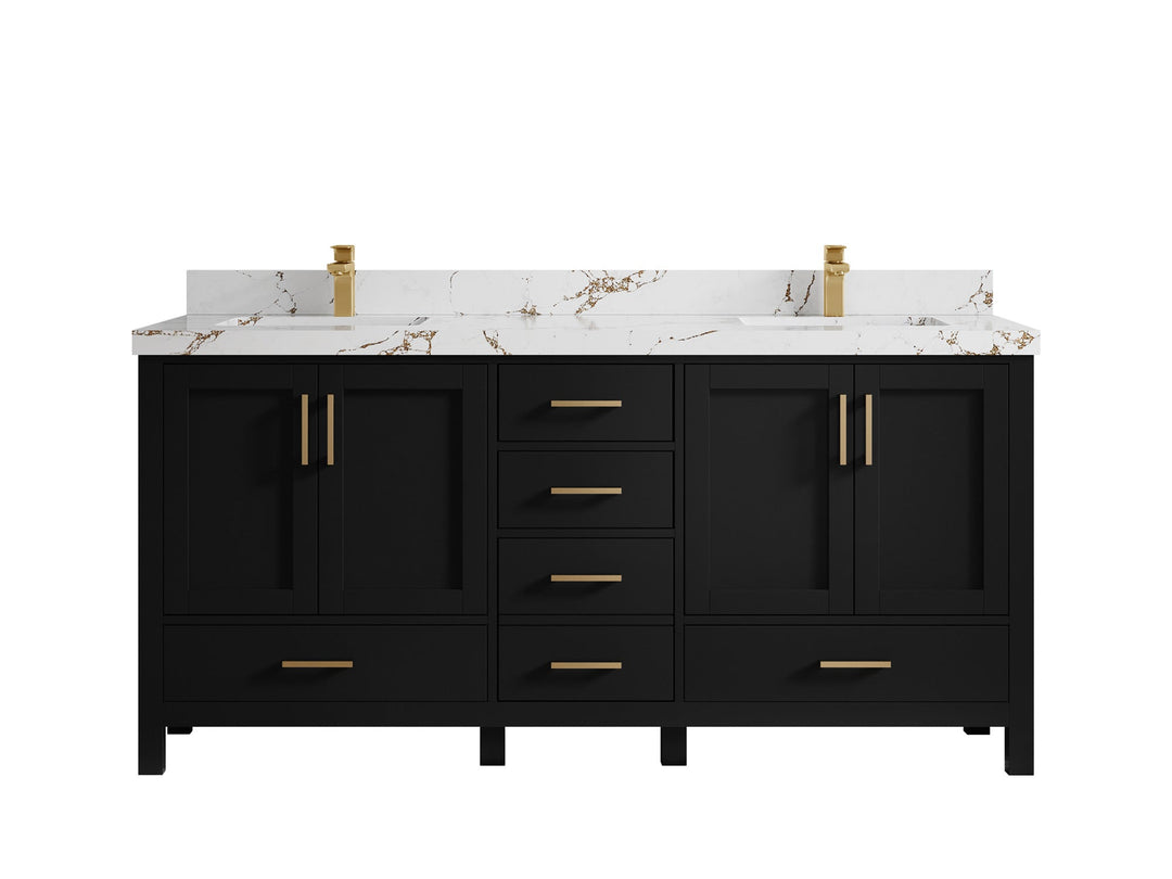 Malibu 72 in. W x 22 in. D Double Sink Bathroom Vanity - Willow Bath and Vanity