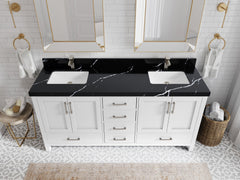 Malibu 72 in. W x 22 in. D Double Sink Bathroom Vanity - photo 8