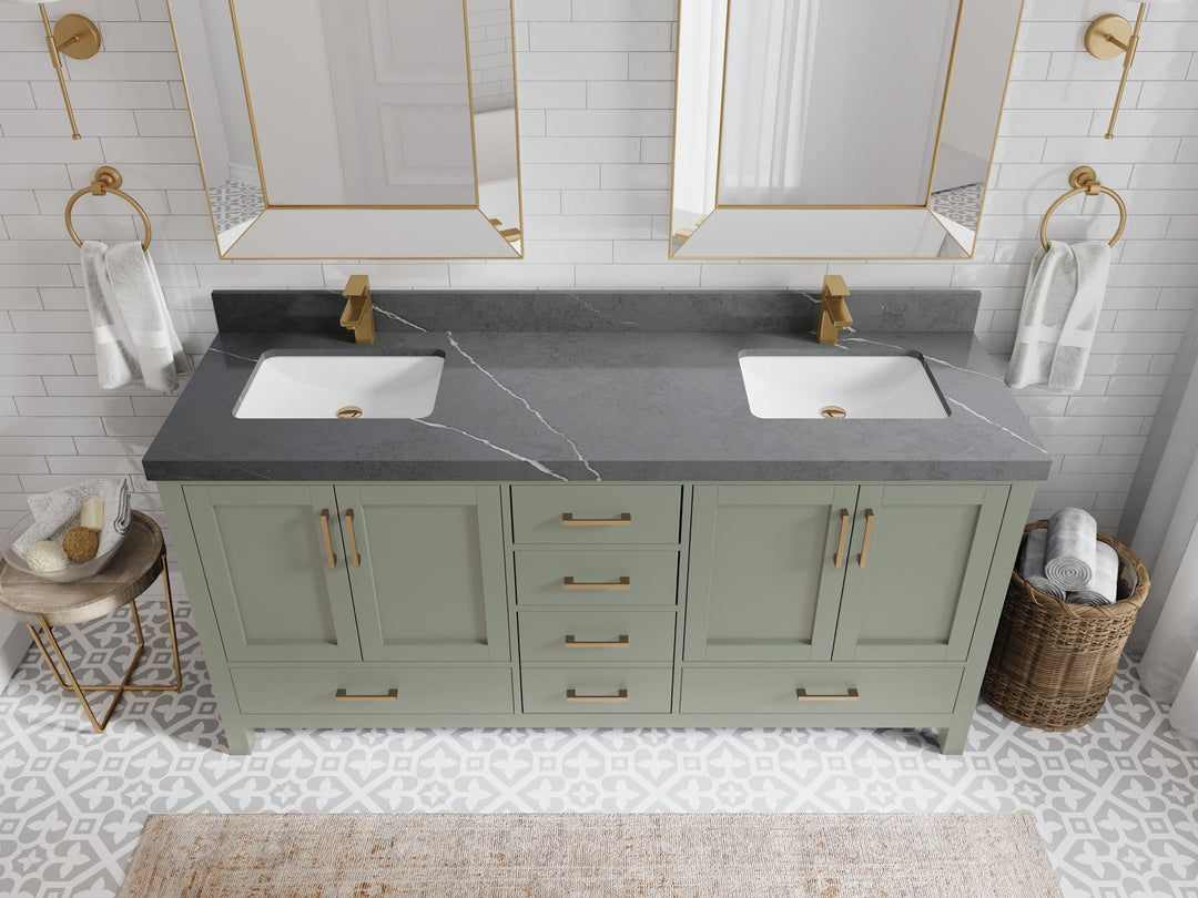 Malibu 72 in. W x 22 in. D Double Sink Bathroom Vanity - Willow Bath and Vanity