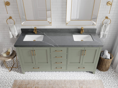 Malibu 72 in. W x 22 in. D Double Sink Bathroom Vanity - Willow Bath and Vanity