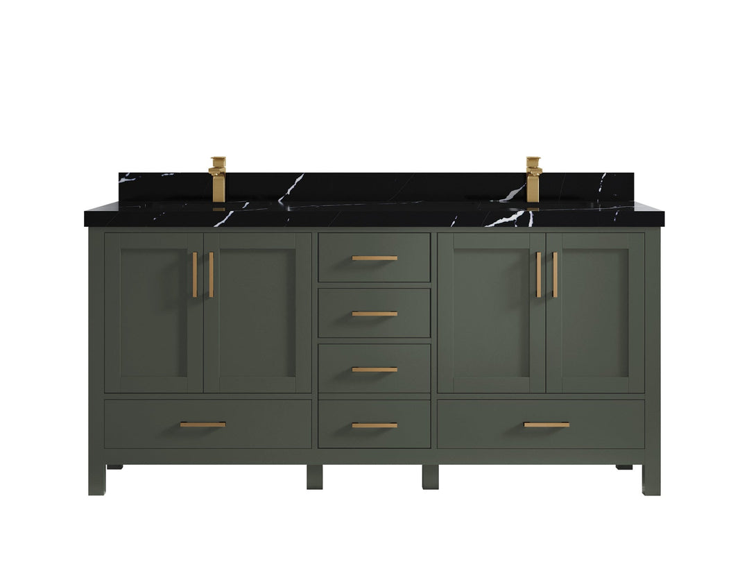 Malibu 72 in. W x 22 in. D Double Sink Bathroom Vanity - Willow Bath and Vanity