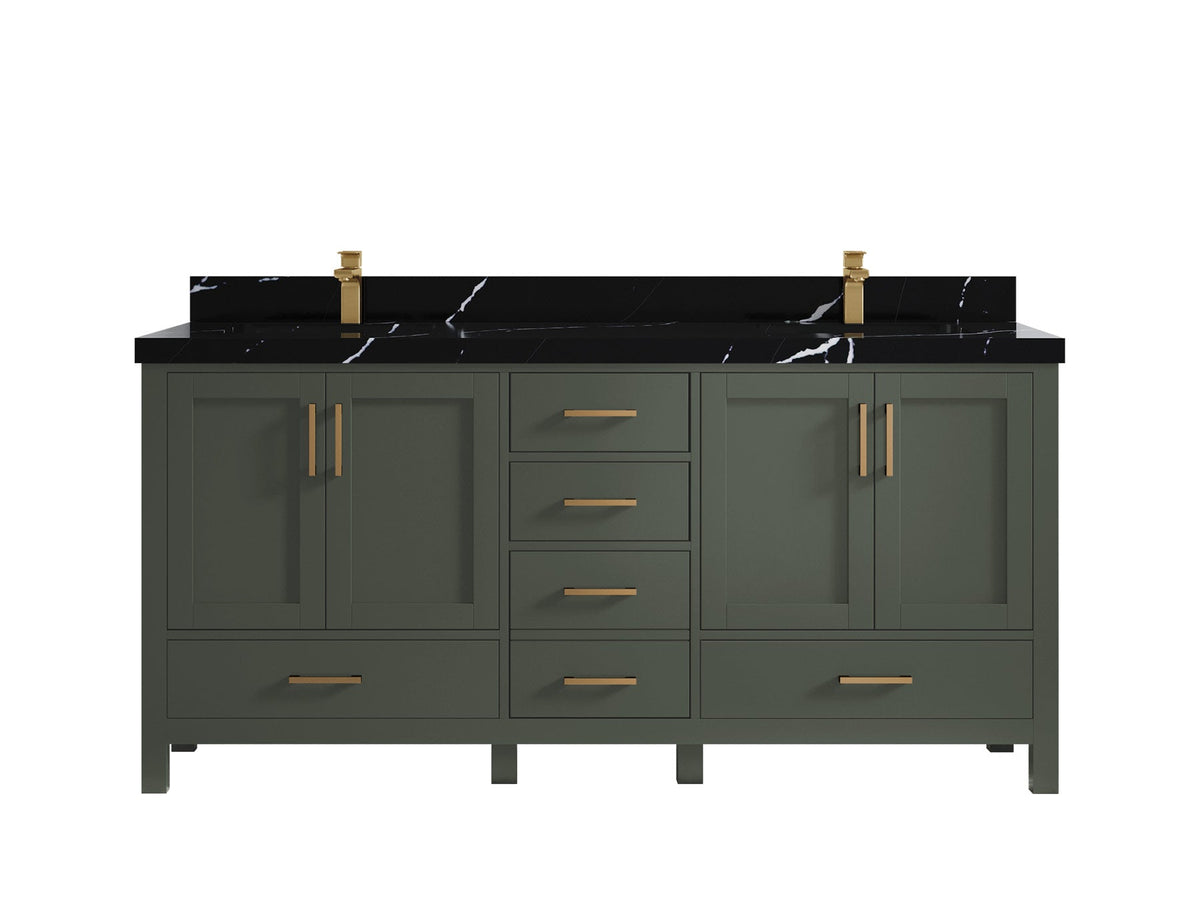 Malibu 72 in. W x 22 in. D Double Sink Bathroom Vanity - Willow Bath and Vanity
