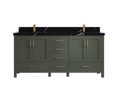 Malibu 72 in. W x 22 in. D Double Sink Bathroom Vanity - Willow Bath and Vanity