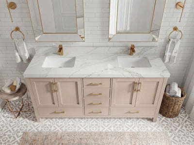 Malibu 72 in. W x 22 in. D Double Sink Bathroom Vanity - Willow Bath and Vanity