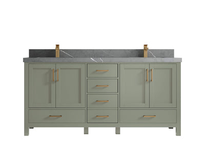 Malibu 72 in. W x 22 in. D Double Sink Bathroom Vanity - Willow Bath and Vanity