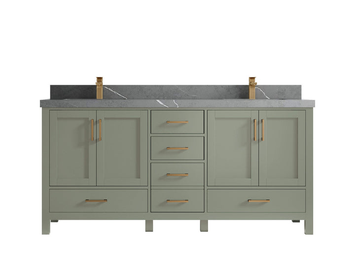 Malibu 72 in. W x 22 in. D Double Sink Bathroom Vanity - photo 35