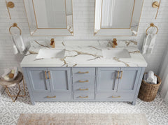 Malibu 72 in. W x 22 in. D Double Sink Bathroom Vanity - photo 28