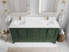 Malibu 72 in. W x 22 in. D Double Sink Bathroom Vanity - photo 24