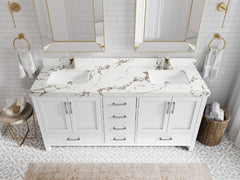Malibu 72 in. W x 22 in. D Double Sink Bathroom Vanity - photo 36