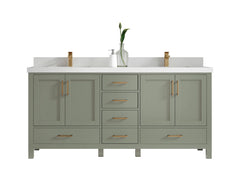 Malibu 72 in. W x 22 in. D Double Sink Bathroom Vanity - photo 1