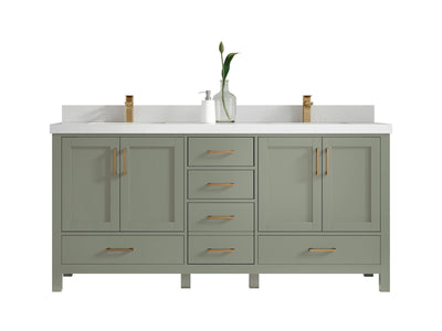 Malibu 72 in. W x 22 in. D Double Sink Bathroom Vanity - Willow Bath and Vanity